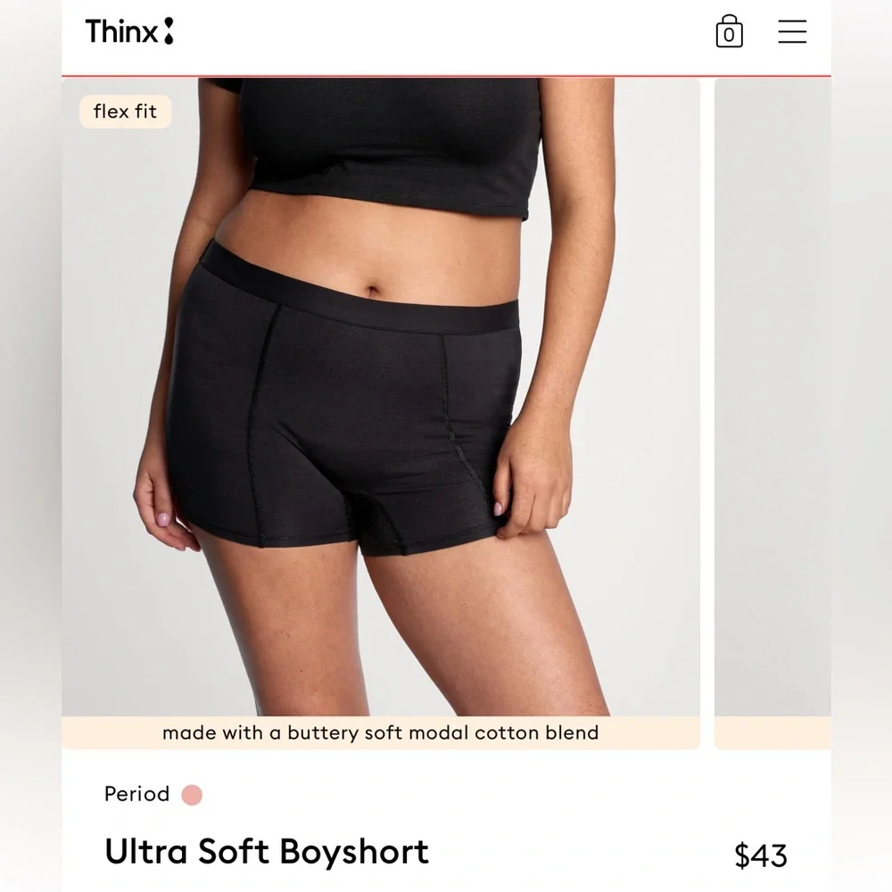 Thinx Boyshorts- Period Undies XL - Picture 6 of 6